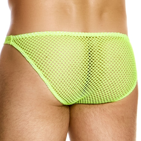 Modus Vivendi C-Through Low Cut Briefs - Neon Yellow