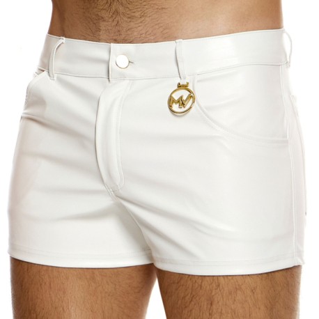 Modus Vivendi Leather Shorts - White
