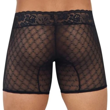 CandyMan Boxer Long Dentelle Noir