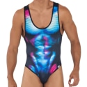 CandyMan Moonlight Work-N-Out Bodysuit - Blue