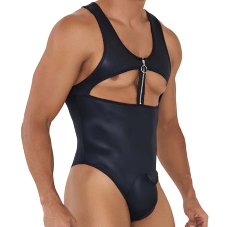 CandyMan Body String Zip Work-N-Play Noir