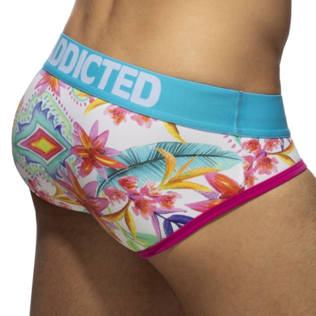 Addicted Iris Swimderwear Push Up Briefs - White