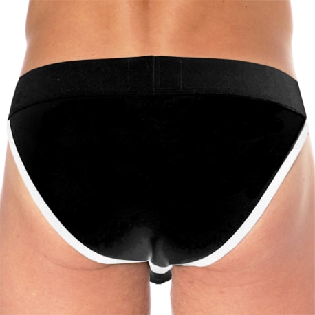 SKU Logo Cotton Tanga Briefs - Black