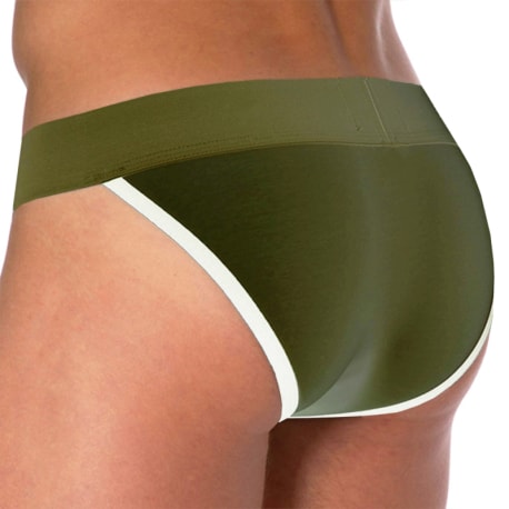 SKU Logo Cotton Tanga Briefs - Khaki