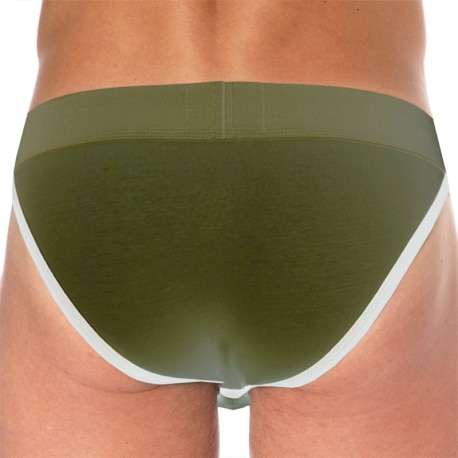 SKU Logo Cotton Tanga Briefs - Khaki