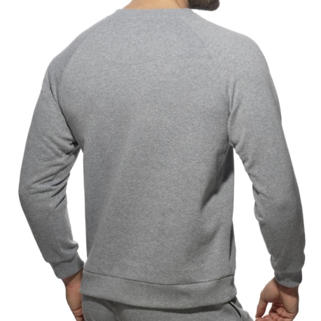 Addicted Sweat-Shirt Coton Recyclé Gris Chiné