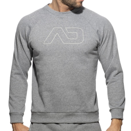 Addicted Recycled Cotton Sweater - Heather Grey