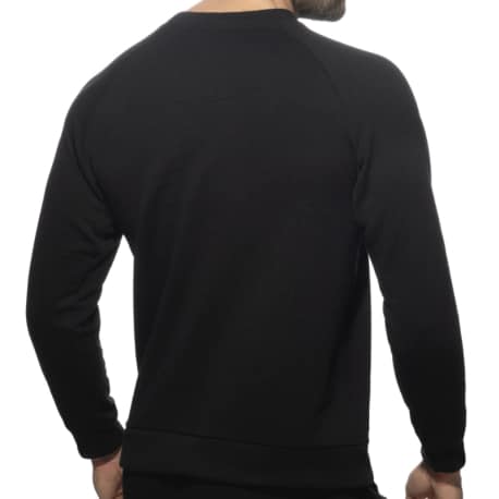 Sweat-Shirt Coton Recyclé Noir