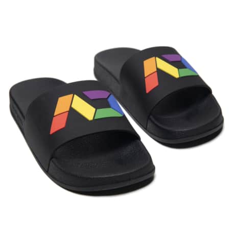 Addicted AD Rainbow Slides - Black