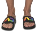 Addicted AD Rainbow Slides - Black