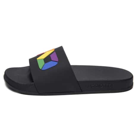 Addicted AD Rainbow Slides - Black