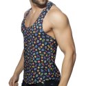 Addicted Emoji Tank Top - Navy