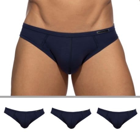 Addicted 3-Pack Basic Bikini Briefs - Navy