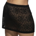 Addicted Flowery Lace Skirt - Black