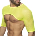 Addicted Mesh Shoulder Top - Neon Yellow