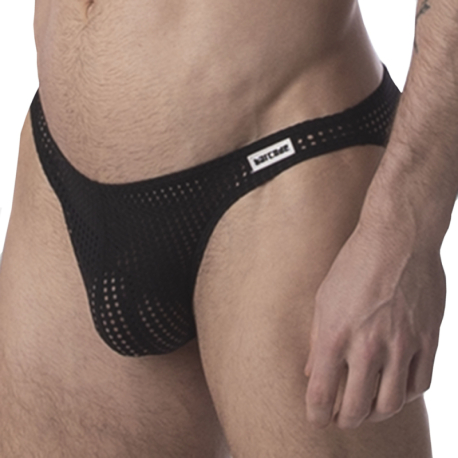 Barcode Reigi Mesh Briefs - Black