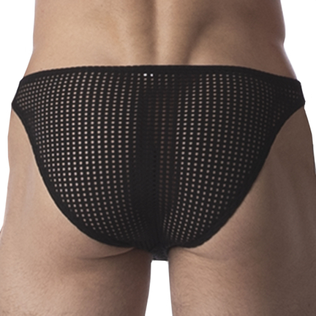 Barcode Reigi Mesh Briefs - Black