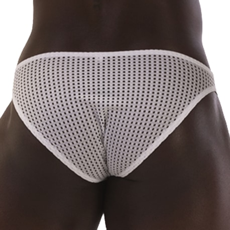 Barcode Reigi Mesh Briefs - White