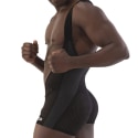 Barcode Sanke Mesh Singlet - Black