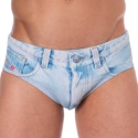 Diesel Denim Swim Briefs - Indigo Blue