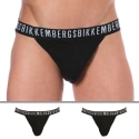 Bikkembergs 2-Pack Cotton Jockstraps - Black