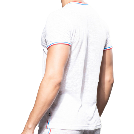 Andrew Christian T-Shirt Tour Burnout Blanc