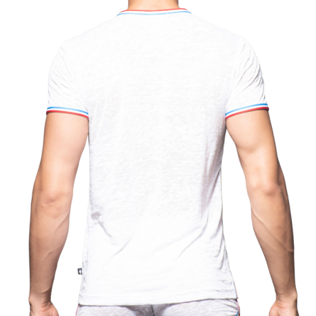 Andrew Christian T-Shirt Tour Burnout Blanc