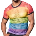 Andrew Christian Pride Mesh T-Shirt - Rainbow