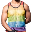 Andrew Christian Pride Mesh Tank Top - Rainbow