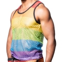 Andrew Christian Pride Mesh Tank Top - Rainbow