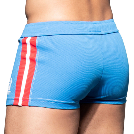 Andrew Christian Phys. Ed. Varsity Gym Mesh Shorts - Blue