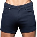 Andrew Christian Short Jeans Stretch Skinny Bleu Marine