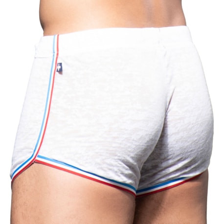 Andrew Christian Short Tour Burnout Blanc