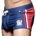 Andrew Christian Phys. Ed. Varsity Swim Trunks - Navy