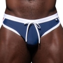 Andrew Christian Slip de Bain Retro Bikini Bleu Marine