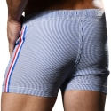 Andrew Christian Hamptons Swim Shorts - Royal - White Stripe