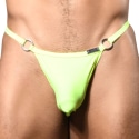 Andrew Christian String de Bain Unleashed Ring Jaune Fluo