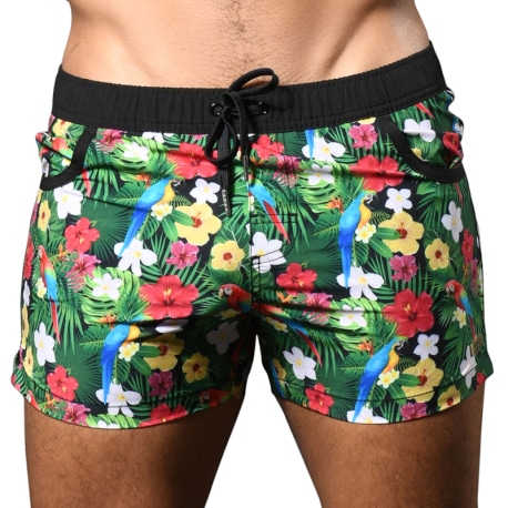 Andrew Christian Tropical Birds Swim Shorts