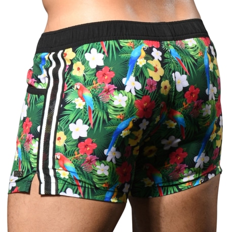 Andrew Christian Tropical Birds Swim Shorts