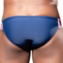 Andrew Christian Phys. Ed. Varsity Bikini Swim Briefs - Navy