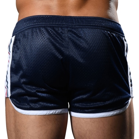 Andrew Christian Short de Bain Sports Mesh Bleu Marine