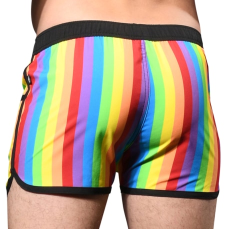 Andrew Christian Pride Swim Shorts - Rainbow