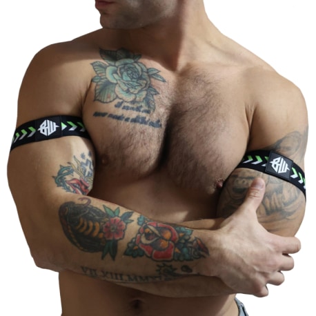 Breedwell 2-Pack Transistor Armbands - Black - Neon Green