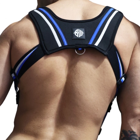 Breedwell Harnais Body Jock Transistor Noir - Bleu