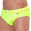 Diesel Slip de Bain Neon Jaune fluo