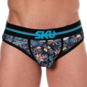 SKU Floral Cotton Briefs - Navy