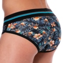 SKU Floral Cotton Briefs - Navy