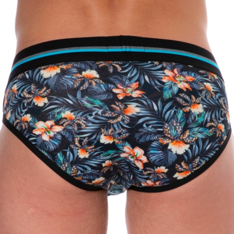 SKU Floral Cotton Briefs - Navy