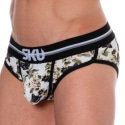 SKU Floral Cotton Briefs - Off White