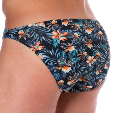 SKU Floral Cotton Mini Briefs - Navy